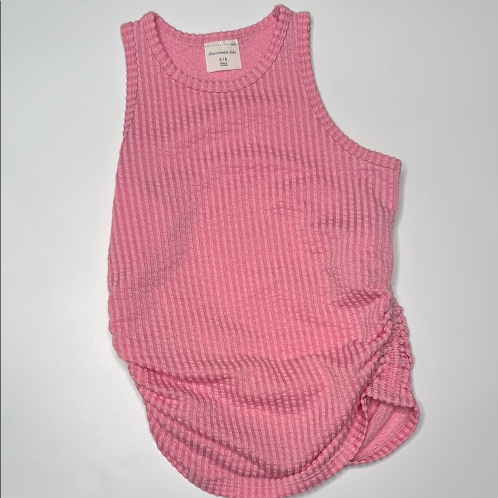 Abercrombie kids Pink Ribbed Tank Top
